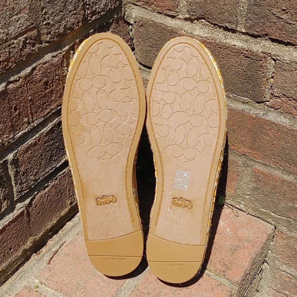 Coach Cleo Signature Mesh Espadrille Size 7 (1780)